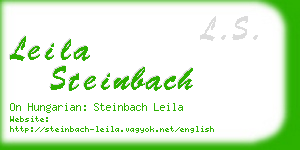 leila steinbach business card